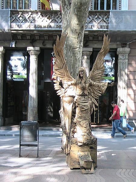 IMG_4619.JPG - Human Statue at La Rambla