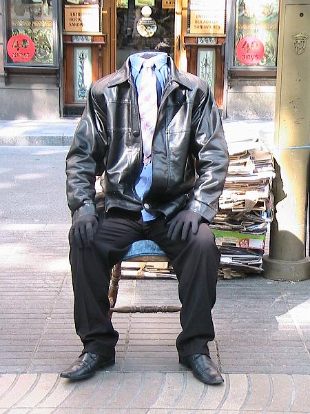 IMG_4621.JPG - Human Statue at La Rambla