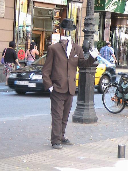 IMG_4647.JPG - Human Statue at La Rambla