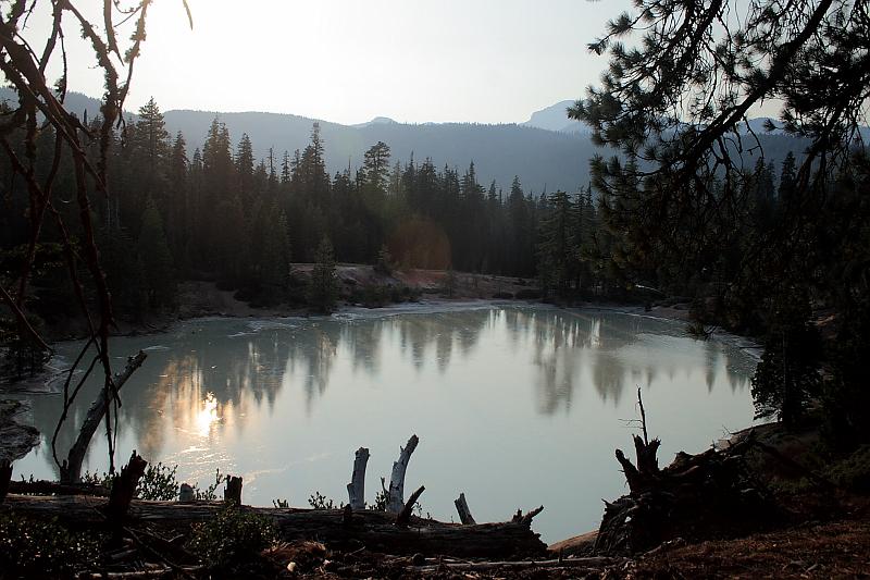 cal3982.JPG - Boiling Springs Lake in the Lassen National Park