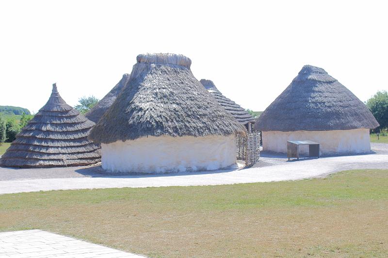 england022.JPG - Reconstructed Neolithic Huts in Stonehenge