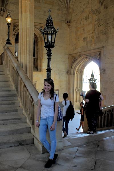 england057.JPG - The staircase to the Great Hall Dining Room, Christ Church College