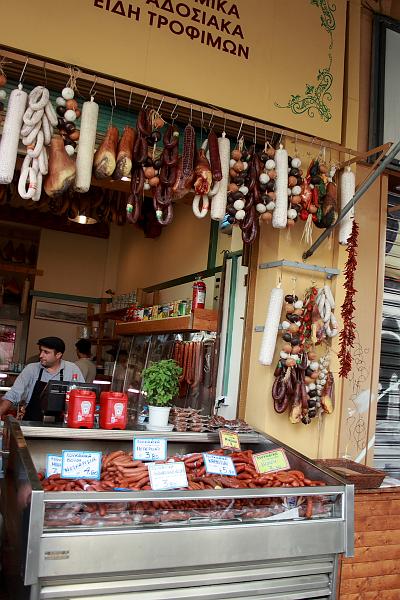 greece0009.JPG - A meat store near market