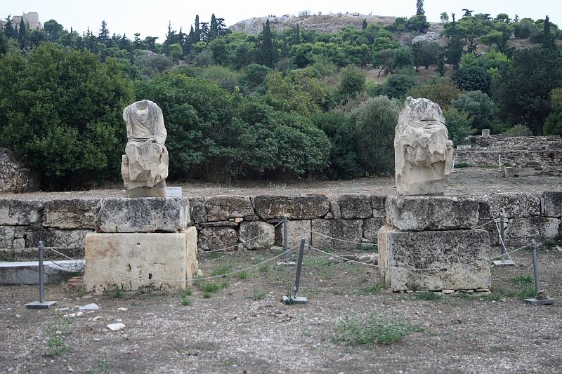 greece0033.JPG - Statues in Ancient Agora