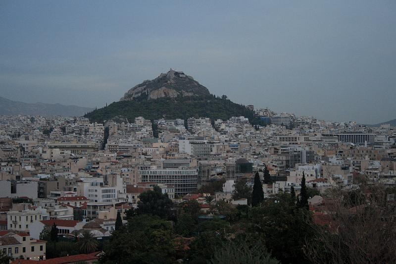 greece0052.JPG - View to Lykavittos Hill from the Areopagus Hill