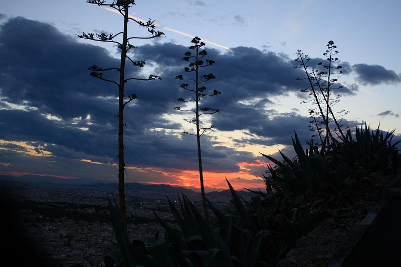 greece0148.JPG - Sunset on the Lykavittos Hill