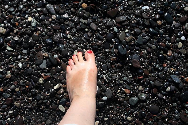 greece0404.JPG - Black Sandy Beach in Perissa
