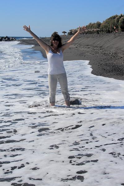 greece0409.JPG - Black Sandy Beach in Perissa