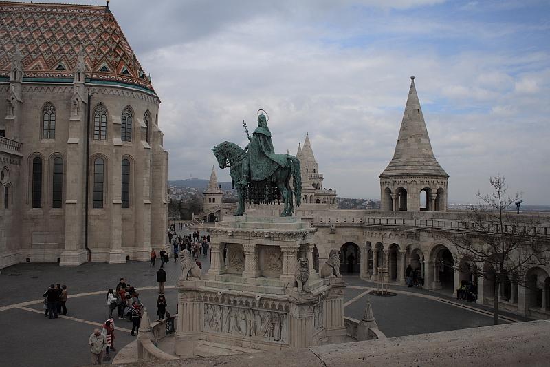 hung066.JPG - St. Stephen's statue in Buda Castle