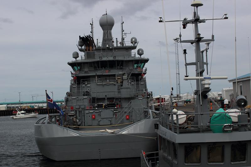 iceland024.JPG - Coast Guard Vessel in the Old Reykjavik Harbor 
