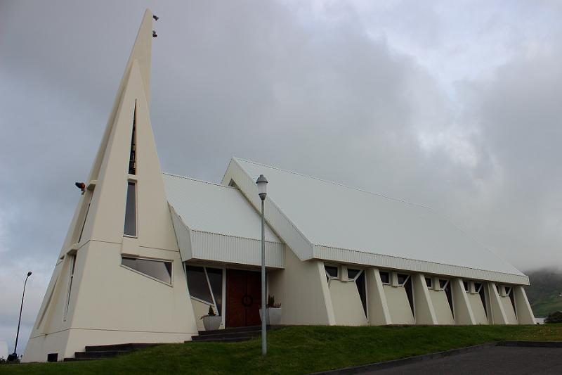 iceland636.JPG - Modern church in Skagaströnd
