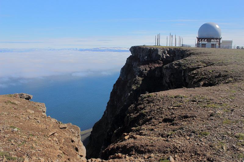 iceland694.JPG - Radar tracking station on a top of the mountain Bolafjall