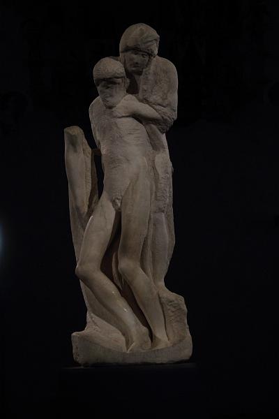 italy0079.JPG - The Rondanini Pieta  by Michaelangelo in the Sforza Castle