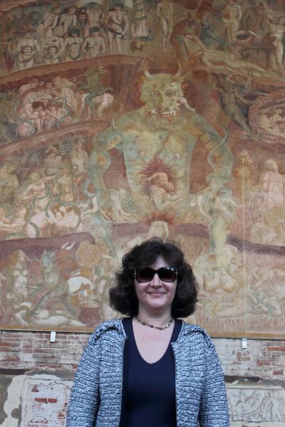 italy0307.JPG - A fresco on the wall inside the Camposanto Monumentale