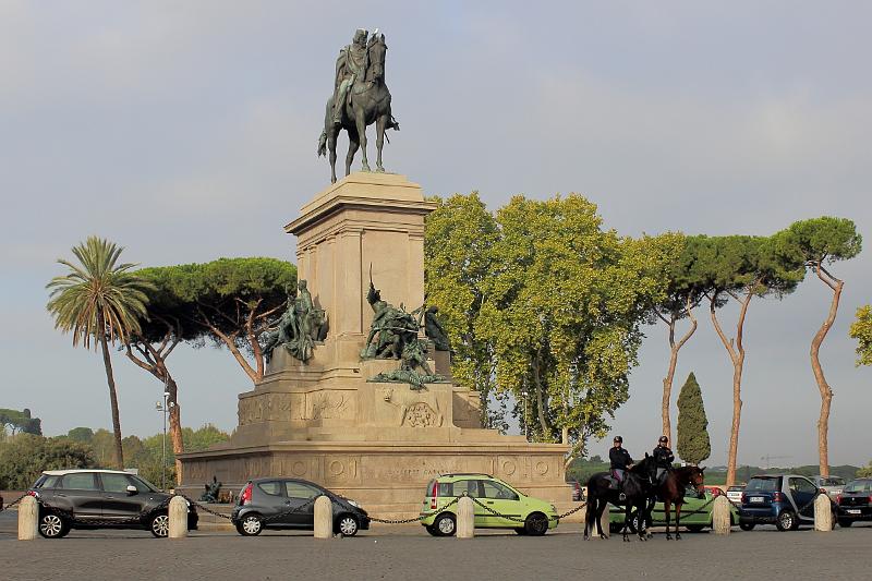 italy0510.JPG - Giuseppe Garibaldi monument on the Gianicolo Hill 