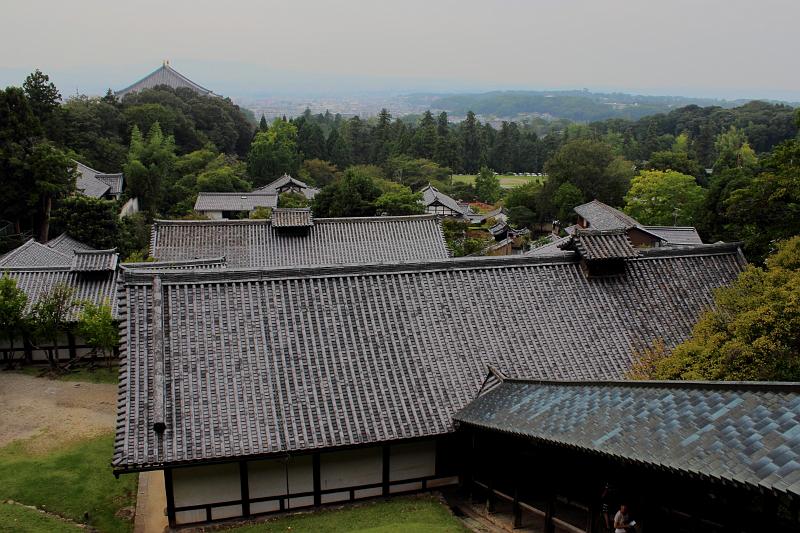 japan0372.JPG - View of the Nara city from Nigatsudo Hall 