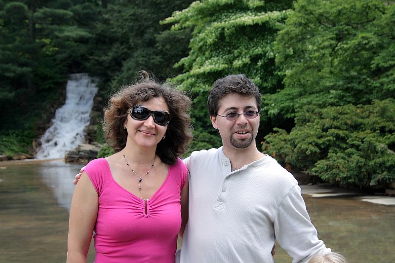 phil0790.JPG - Chimes Tower and Waterfall - Andrey and me