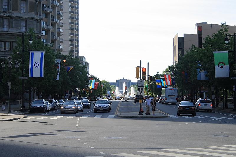 phil0847.JPG - Israel flag on the Benjamin Franklin Parkway