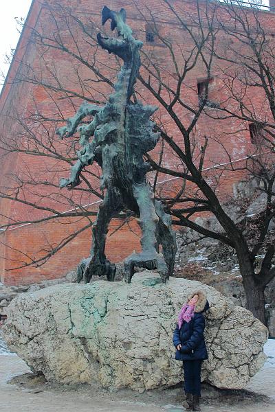 poland115.JPG - Fire-breathing dragon in Krakow