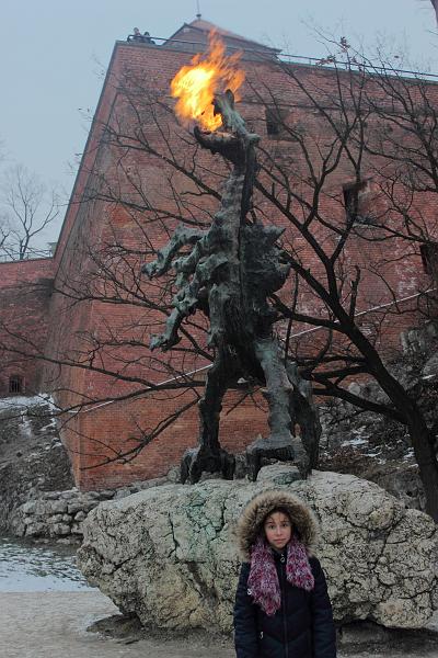 poland116.JPG - Fire-breathing dragon in Krakow