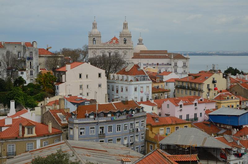 portugal026.jpg - View on Monastery of São Vicente de Fora from St. George Castle 
