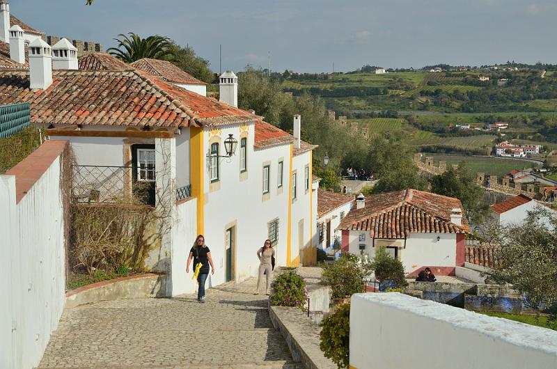 portugal107.jpg - A street in Obidos 