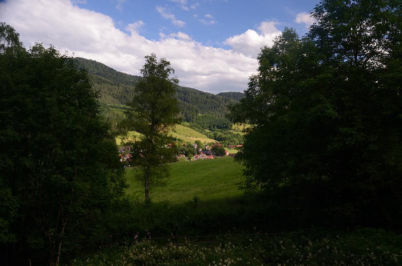 schwarz141.jpg - View on a village from the "Park of Senses" in Gutach