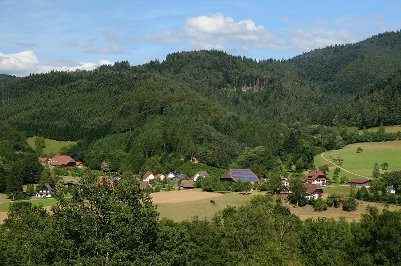 schwarz143.jpg - View on a village from the "Park of Senses" in Gutach