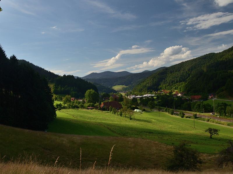 schwarz152.jpg - View on a village from the "Park of Senses" in Gutach