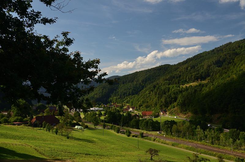 schwarz155.jpg - View on a village from the "Park of Senses" in Gutach