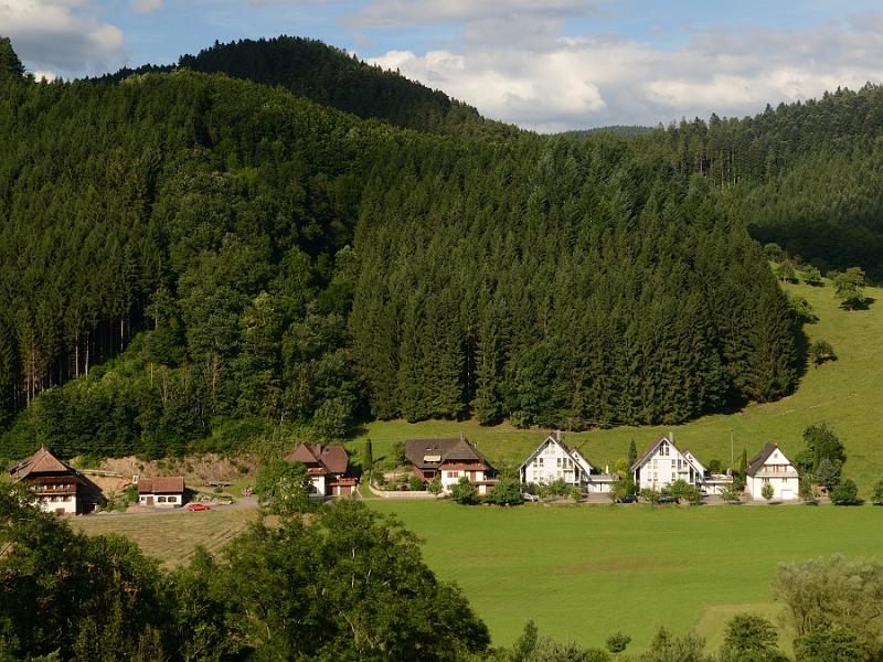 schwarz157.jpg - View on a village from the "Park of Senses" in Gutach