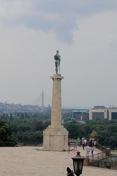 serbia8583.JPG - "Pobednik" ("The Victor"), Kalemegdan Fortress, Belgrade