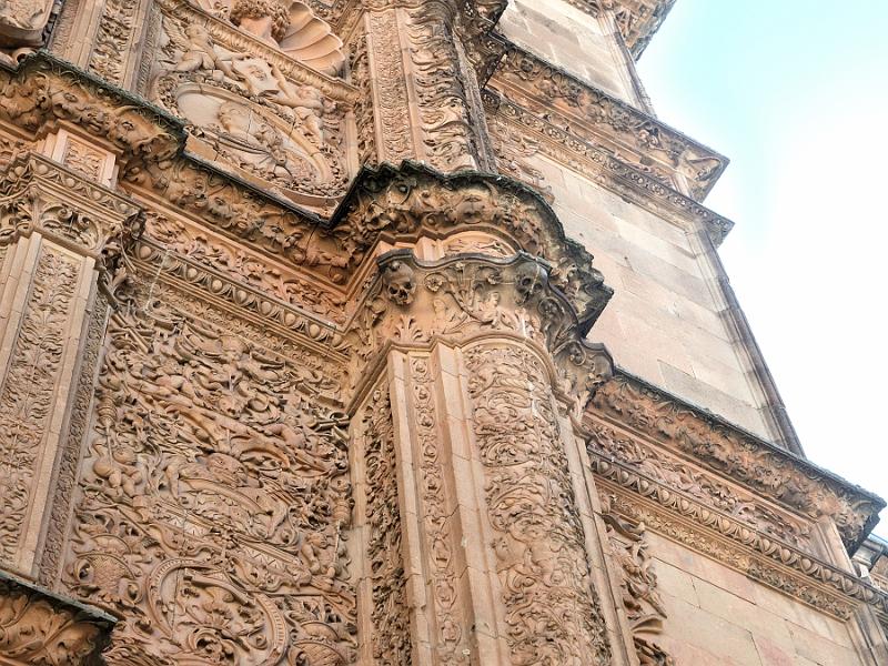spain0104.jpg - Frog Over The Skull on the Facade of the University of Salamanca