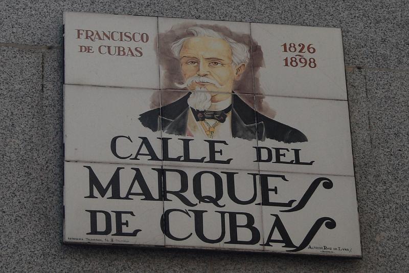 spain0018.JPG - A ceramic tile with street name in Madrid