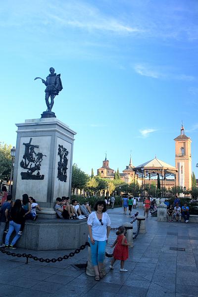 spain0097.JPG - Plaza de Cervantes - the main square in Alcala de Henares