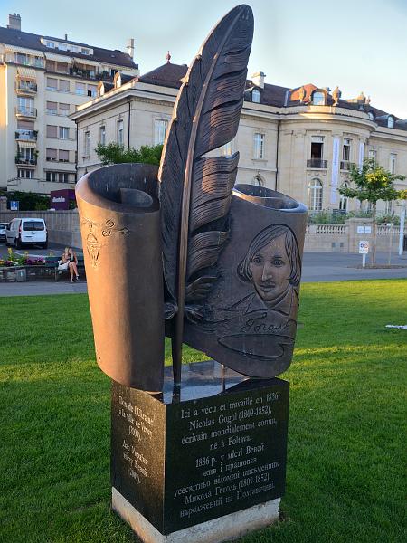 switz135.jpg - Monument To Nikolai Gogol In Vevey 