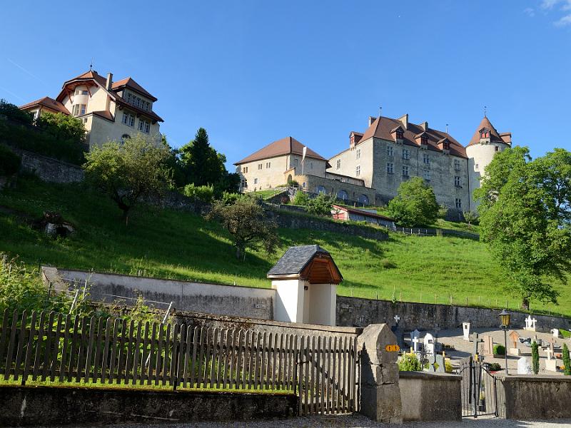 switz201.jpg - A view on Castle from the Church of Gruyere